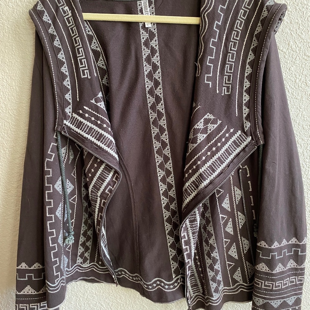 Mollorello Hooded Jacket, Size Large, EUC